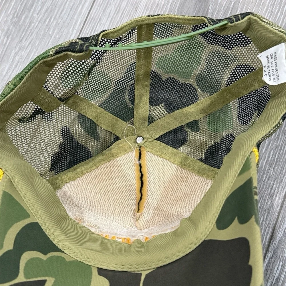 Vietnam Memorial Washington DC Snapback Trucker Hat‎ Cap Camo Gold